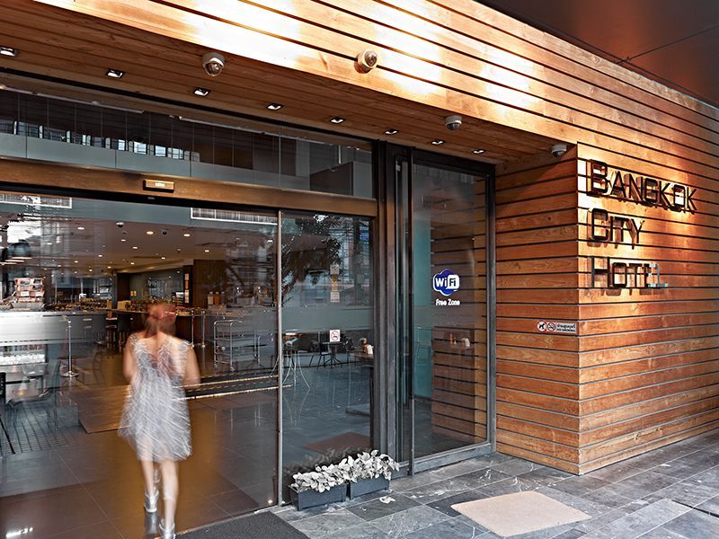 Entrada del hotel
