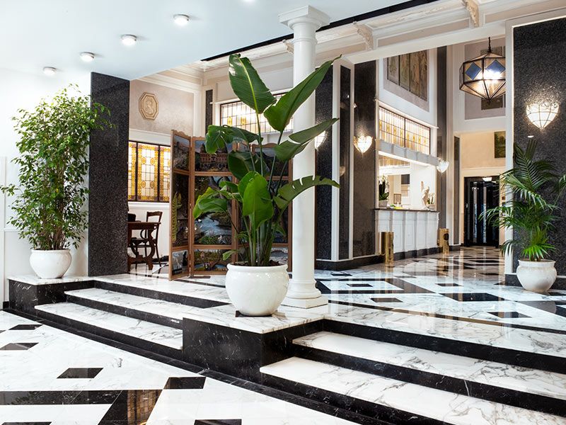 Entrada del hotel